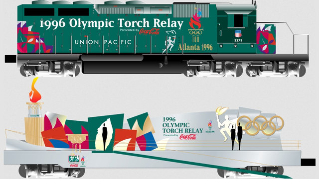 Atlanta Olympic Torch Relay Locomotives | Union Pacific